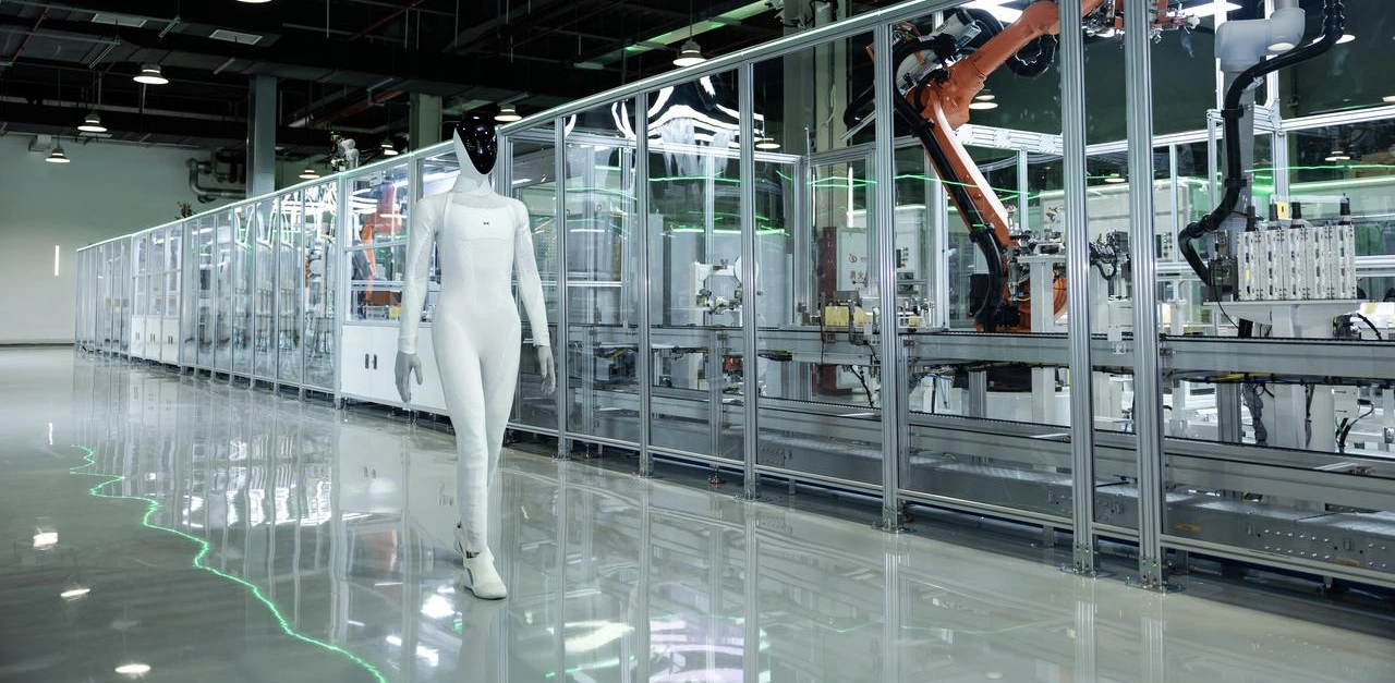 XPeng IRON humanoid robot production